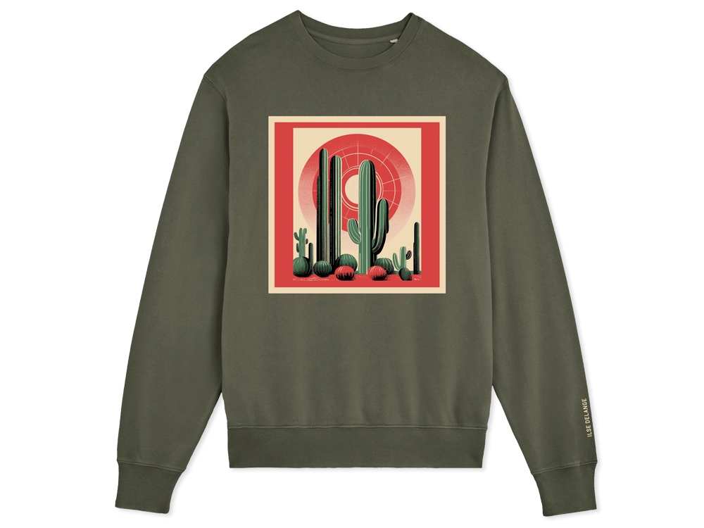 Cactus Crewneck Sweater Khaki