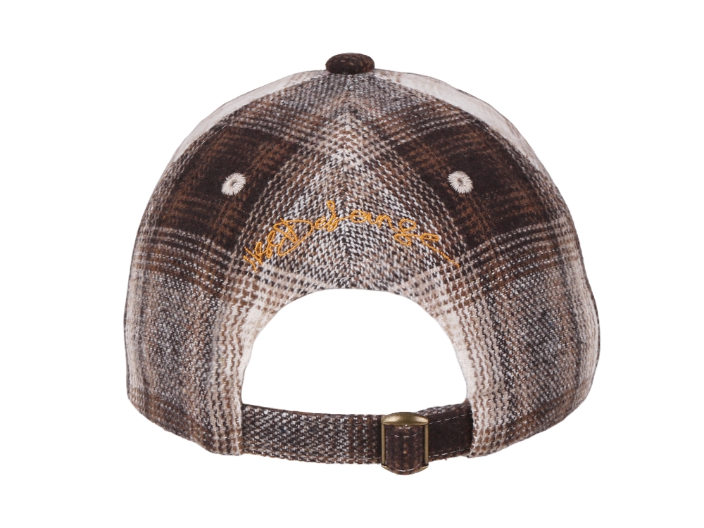 Plaid Dad Hat Beige
