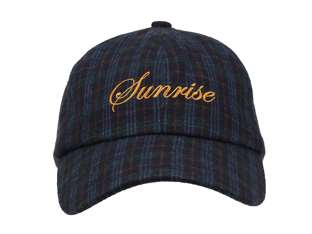 Plaid Dad Hat Navy