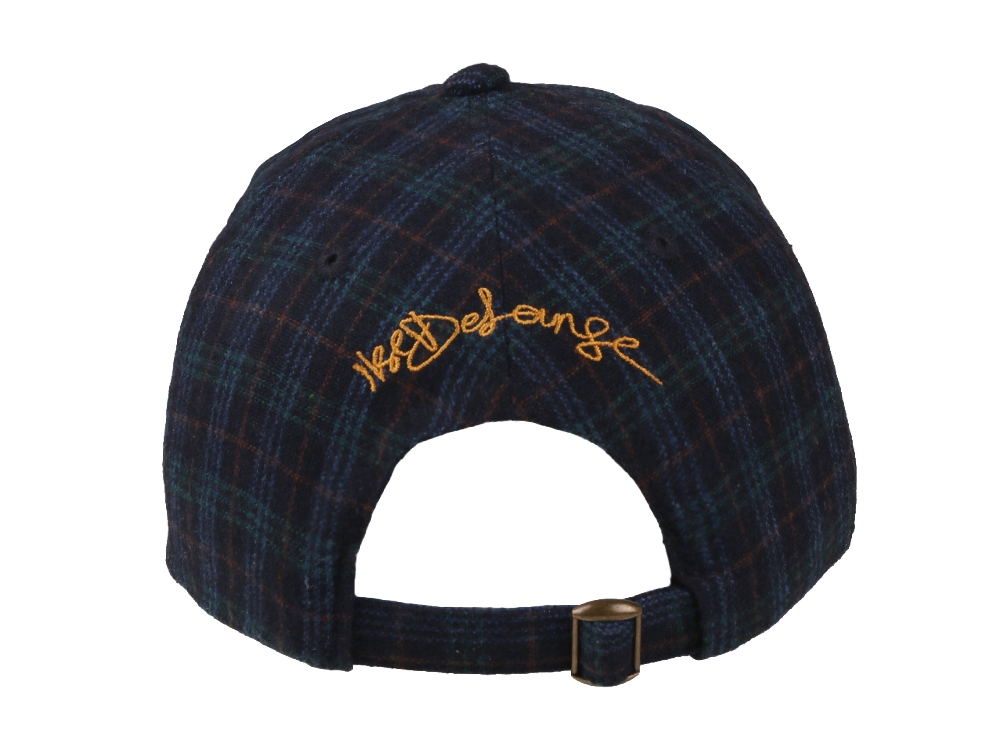 Plaid Dad Hat Navy