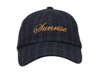Plaid Dad Hat Navy