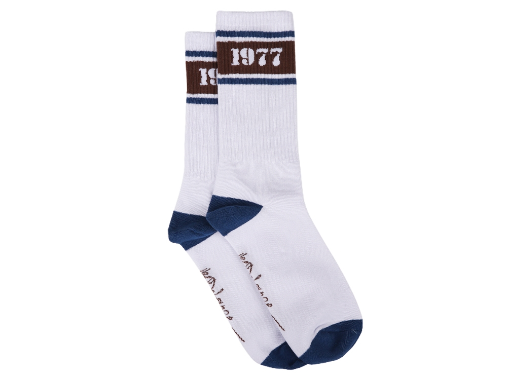 1977 Socks White/Brown