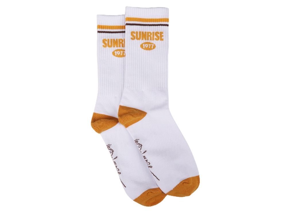 Sunrise Socks White/Yellow
